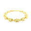 14k Yellow Gold Puffed Mariner Link Bracelet - 11mm