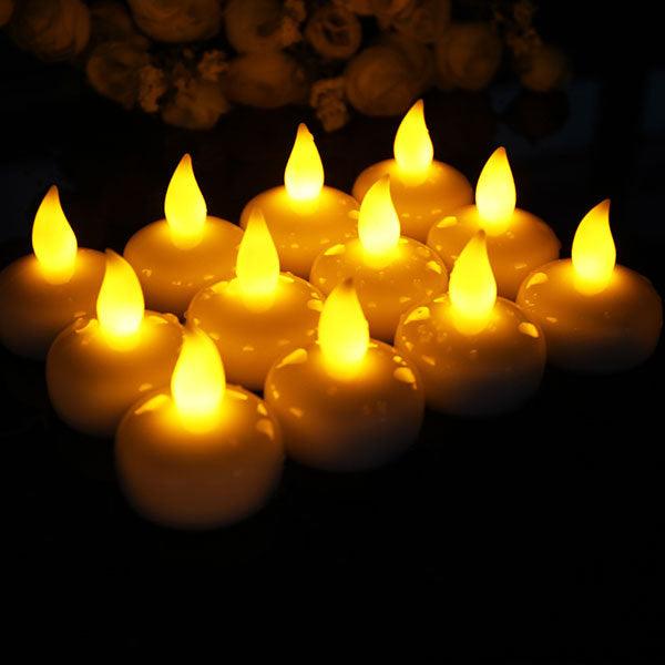 LED Flameless Waterproof Floating Candles - 3/6 Pack