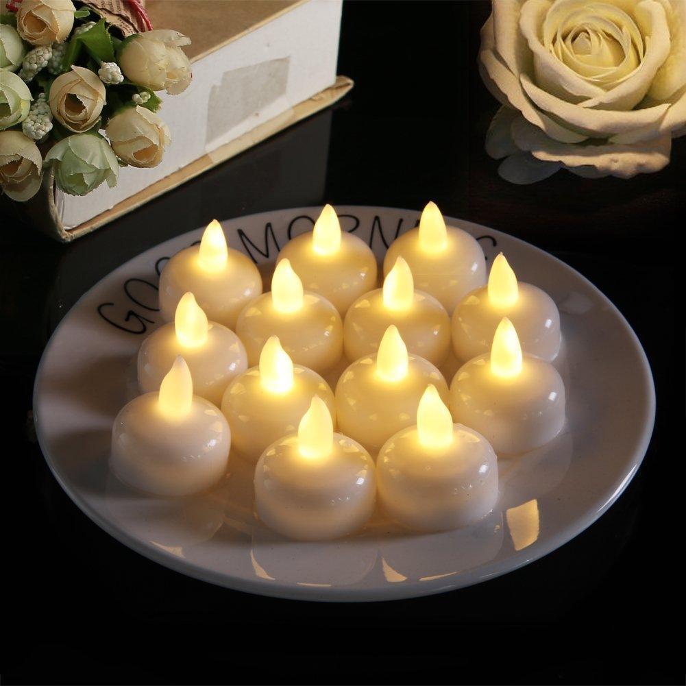 LED Flameless Waterproof Floating Candles - 3/6 Pack