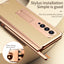 Samsung Fold3 phone case folding with pen slot pen pen pen plain leather protective case FOLD2 all inclusive anti fall suitable - Korvel