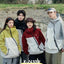 Color Matching Oblique Zipper Windproof Jacket