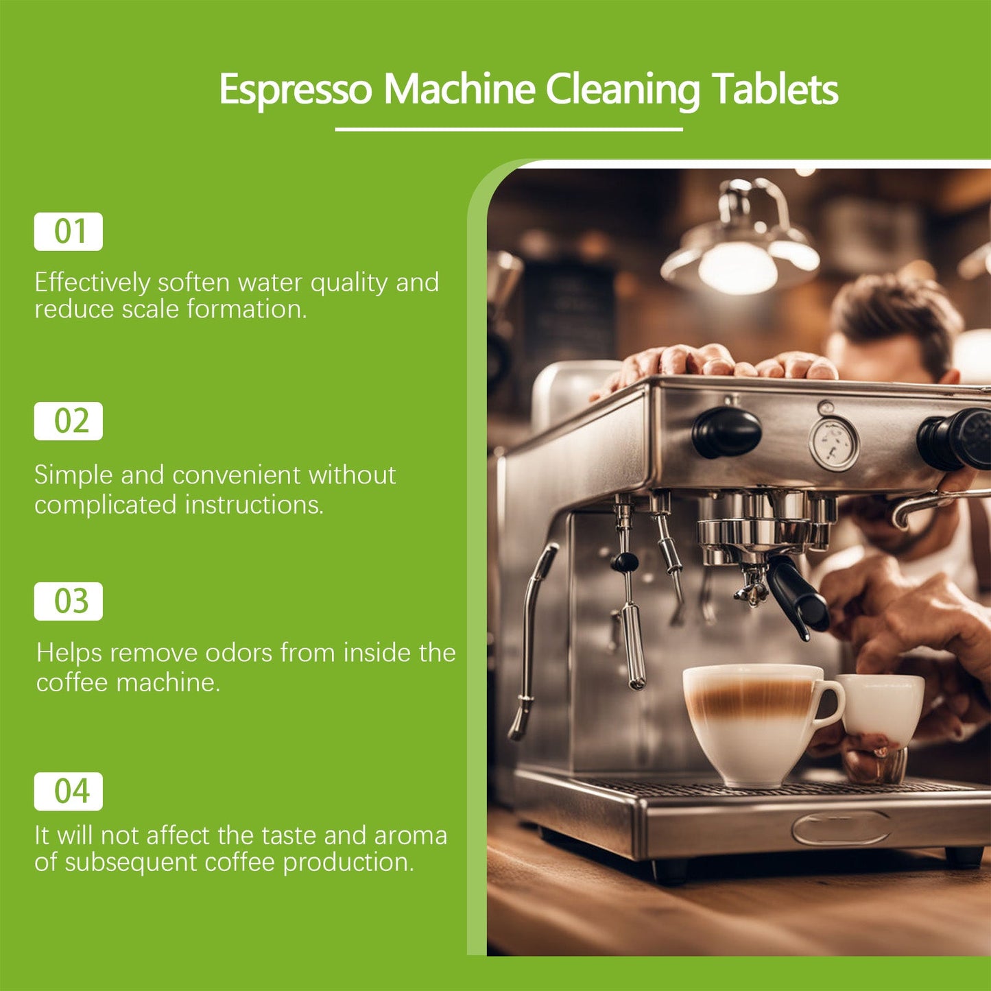 Coffee Machine Decontamination Cleaning Sheet For Coffee Machine Decontamination And Descaling Sheet Coffee Stain Cleaning And Renovation - Korvel
