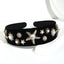 Fashionable velvet pearl black starfish hairband - Korvel