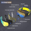 Magnet Myopia Night Vision Ski Goggles