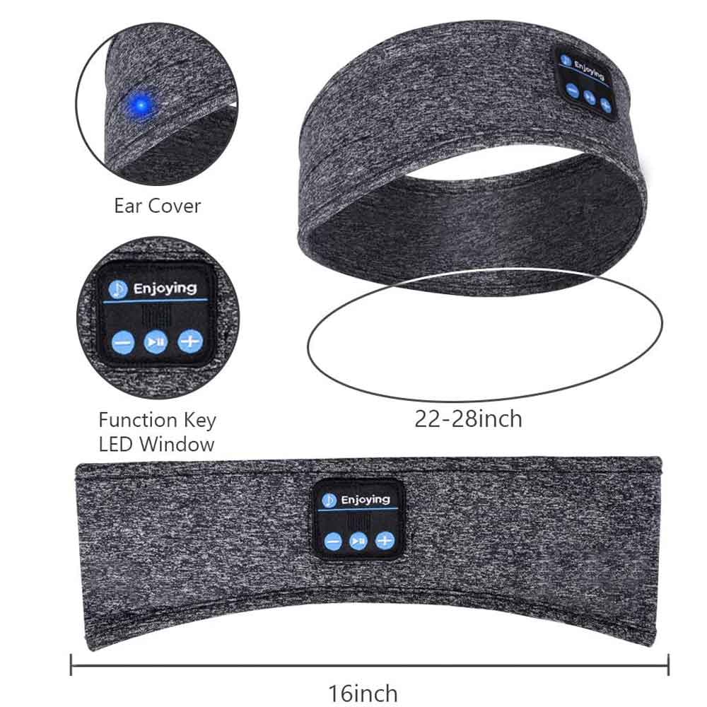 Sleep Headphones Bluetooth Headband,Upgrage Soft Sleeping Wireless Music Sleeping Headsets Perfect - Korvel