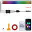 Bande lumineuse intérieure de voiture RGB LED 10-en-1 avec télécommande