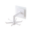 360 Degrees Rotated Kitchen Hooks Self Adhesive 6 Hooks Home Wall Door Hook Handbag Clothes Ties Bag Hanger Hanging Rack - Korvel