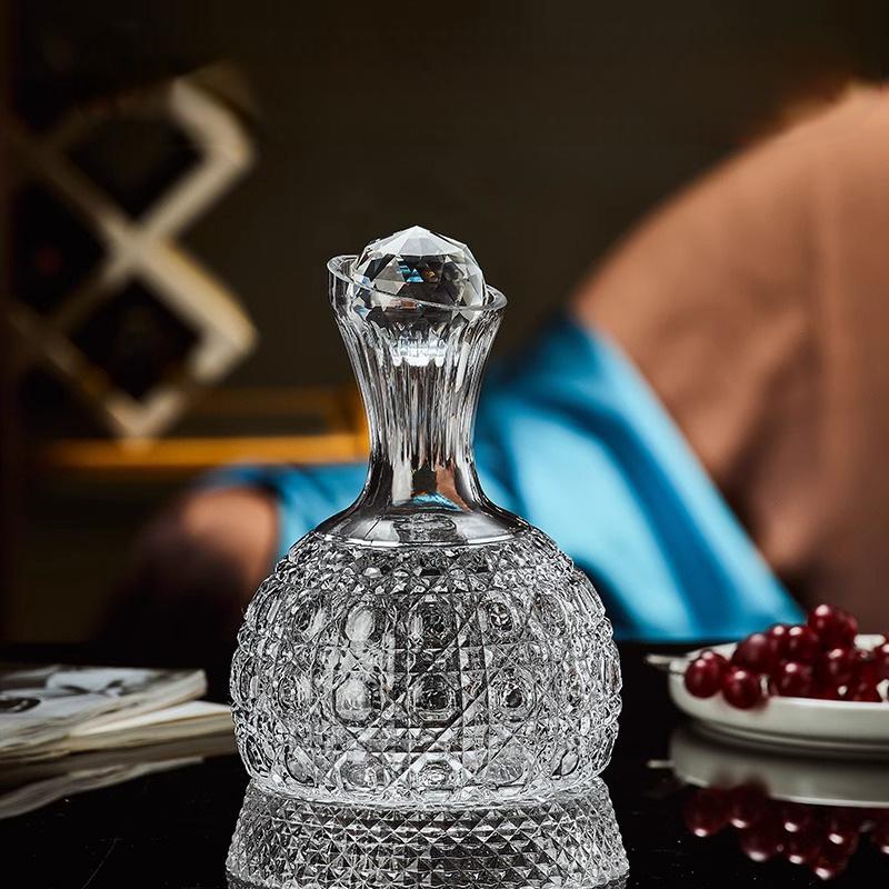 Decanter red wine household light luxury rotating tumbler crystal wine pot wine glass red wine glass wine set - Korvel