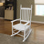 Premium White Wooden Porch Rocker Chair