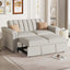 U_STYLE Convertible Soft Cushion Sofa Pull Bed ,for Two People to Sit On - Korvel