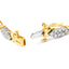 Bracelet en or jaune 10K avec diamants taille ronde de 1,00 Cttw en spirale