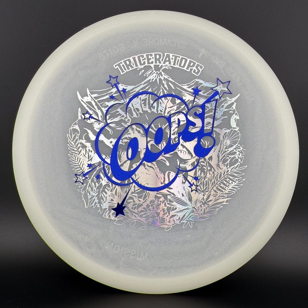 Glow Egg Shell Stegosaurus - Unique Misprint Disc Golf Disc