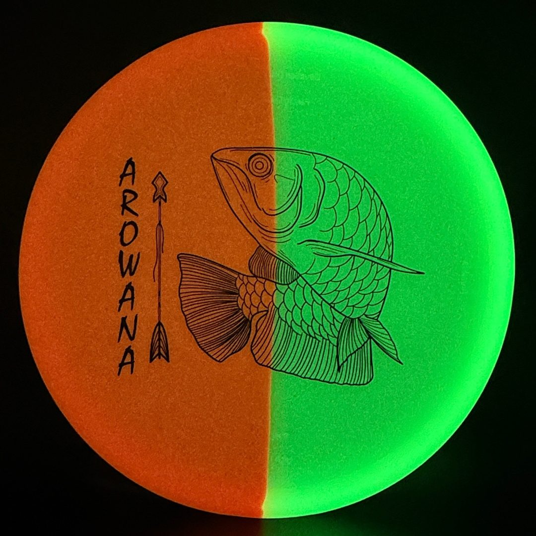 glO-G Arowana Disc Golf Putter - Naranja Escarlata Brillante