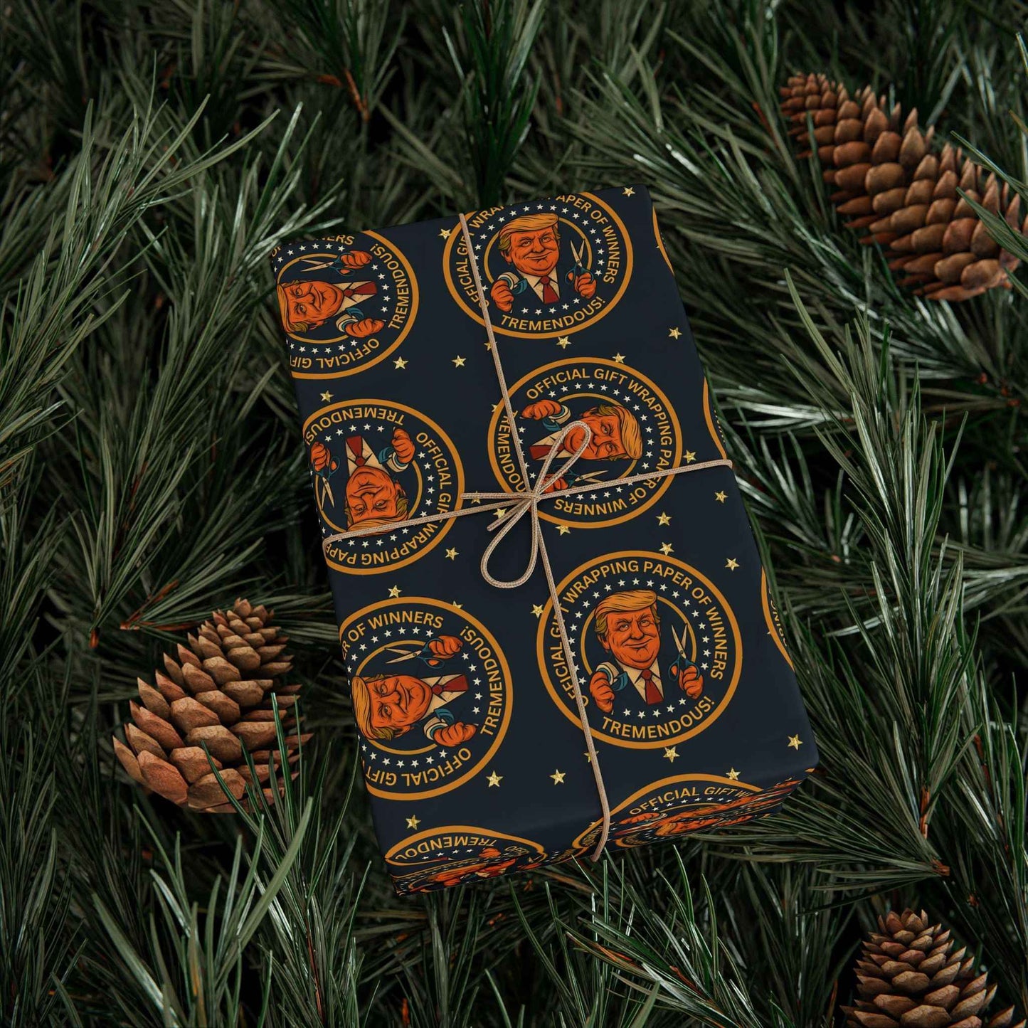 Political Parody Gift Wrapping Paper - Tremendous Seal Design