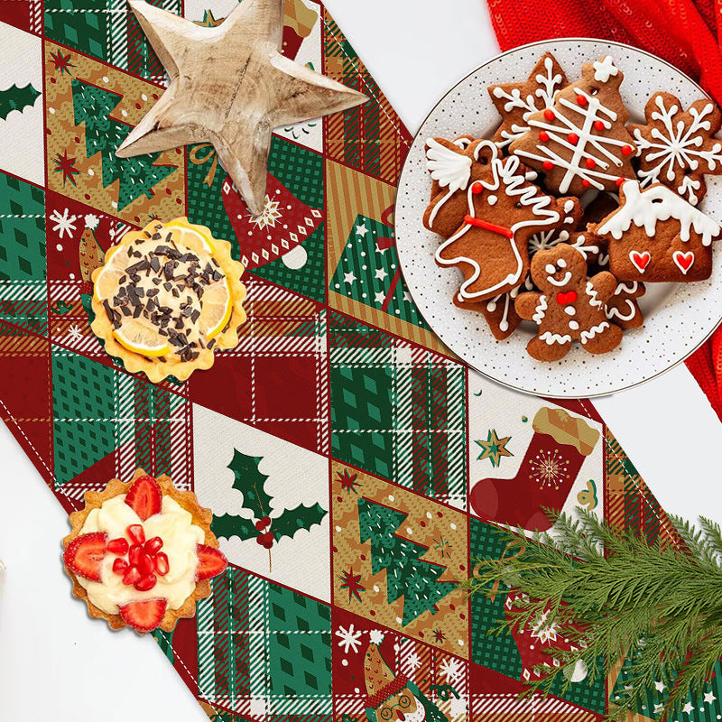 Nappe en Plaid de Noël pour Décor Festif