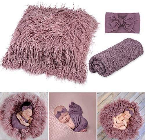 3-Piece Baby Photography Props Set - Studio Blankets