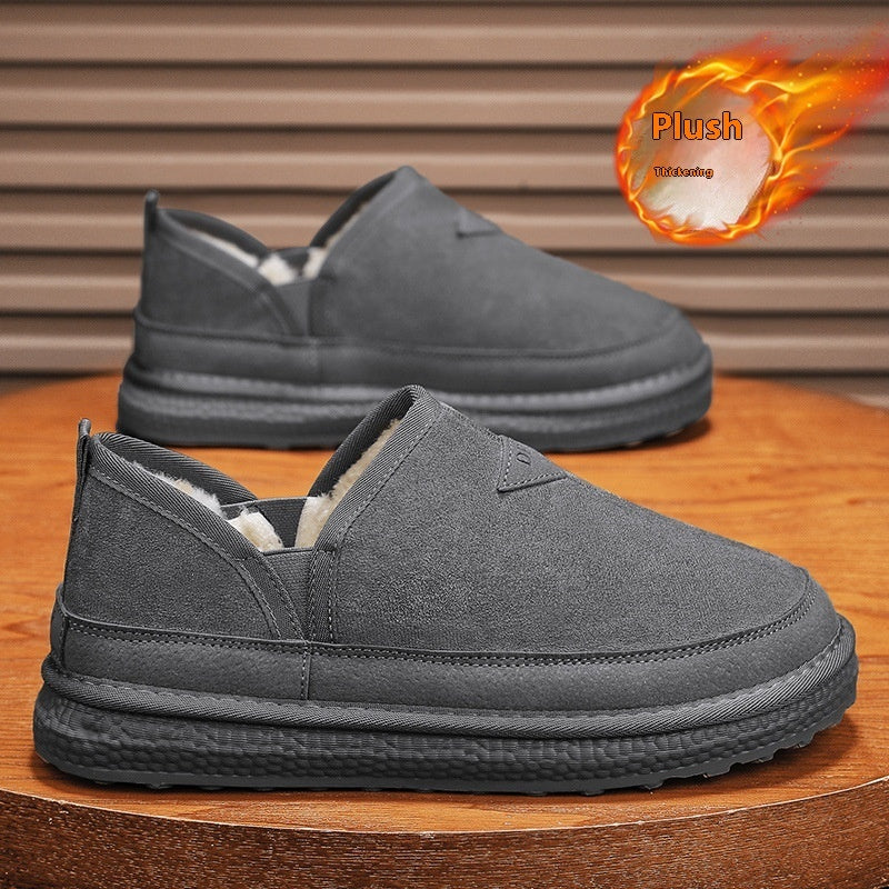 Botas de Nieve de Forro de V-Corte para Hombre - Elegantes y Cómodas