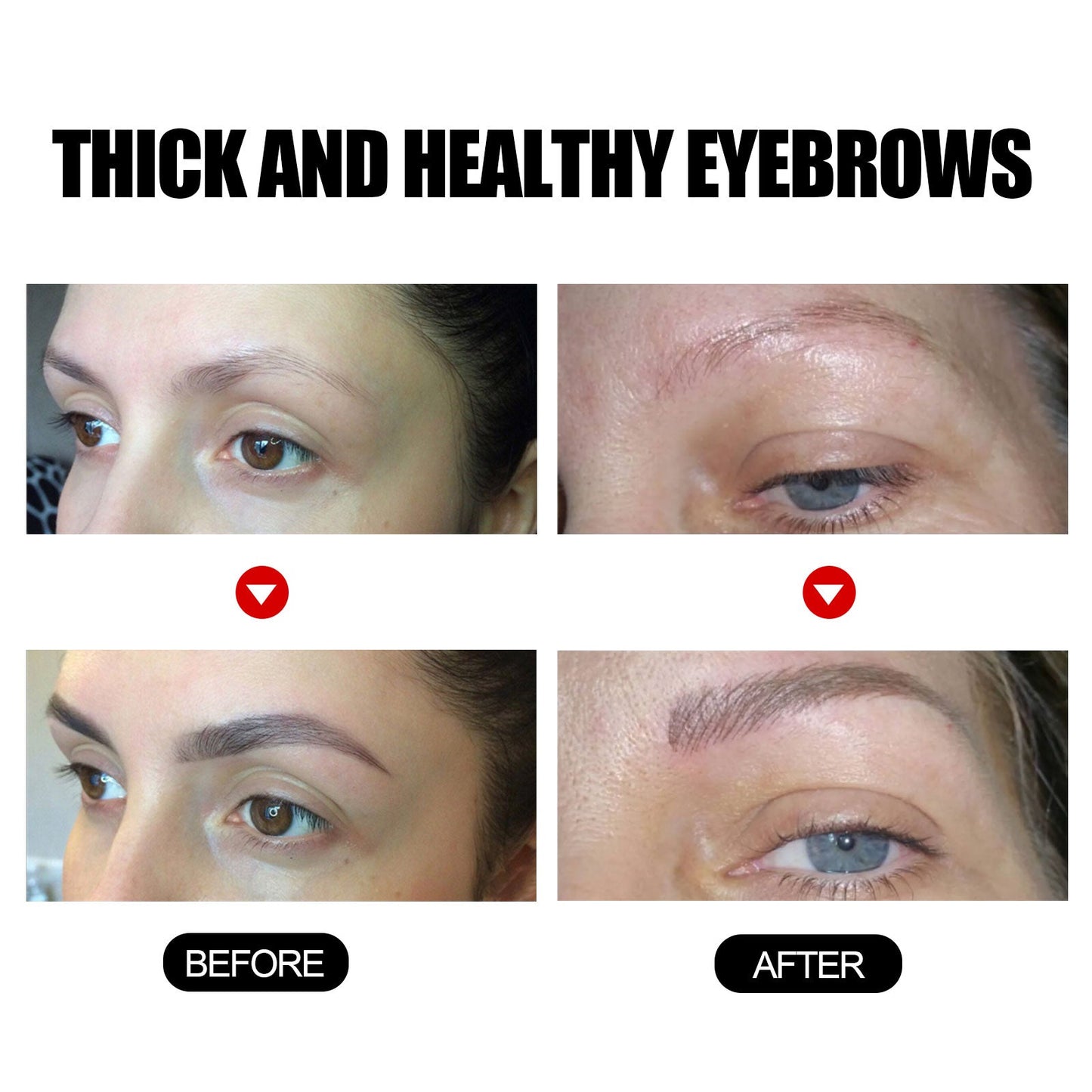 Eyebrow Liquid Dark Thick Natural Oil Eyebrow Repair Mild Moisturizing Treatment - Korvel