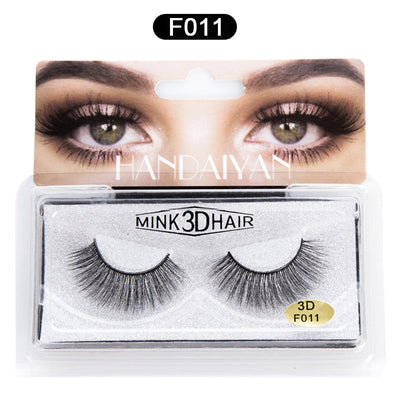Explosive 3D Mink Hair False Eyelashes Curled Soft Slender Three Dimensional Thick False Eyelashes - Korvel