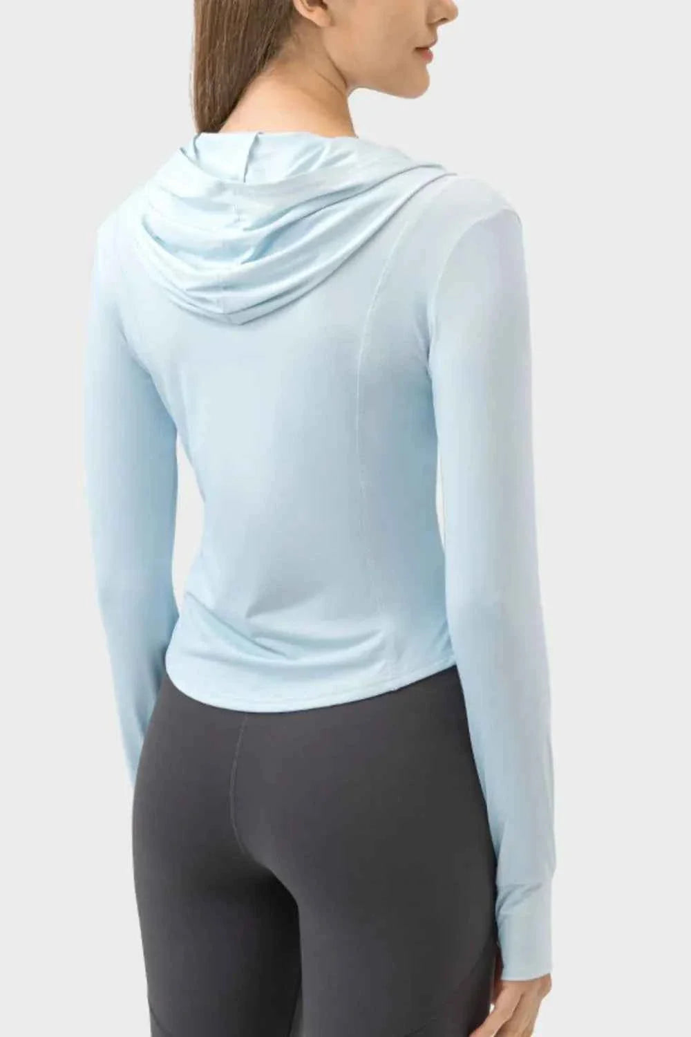Millennia Pocketed Zip Up Hooded Activewear Hoodie