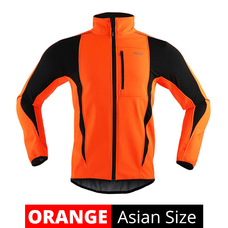 Premium Fleece Three-Layer Cycling Jacket
