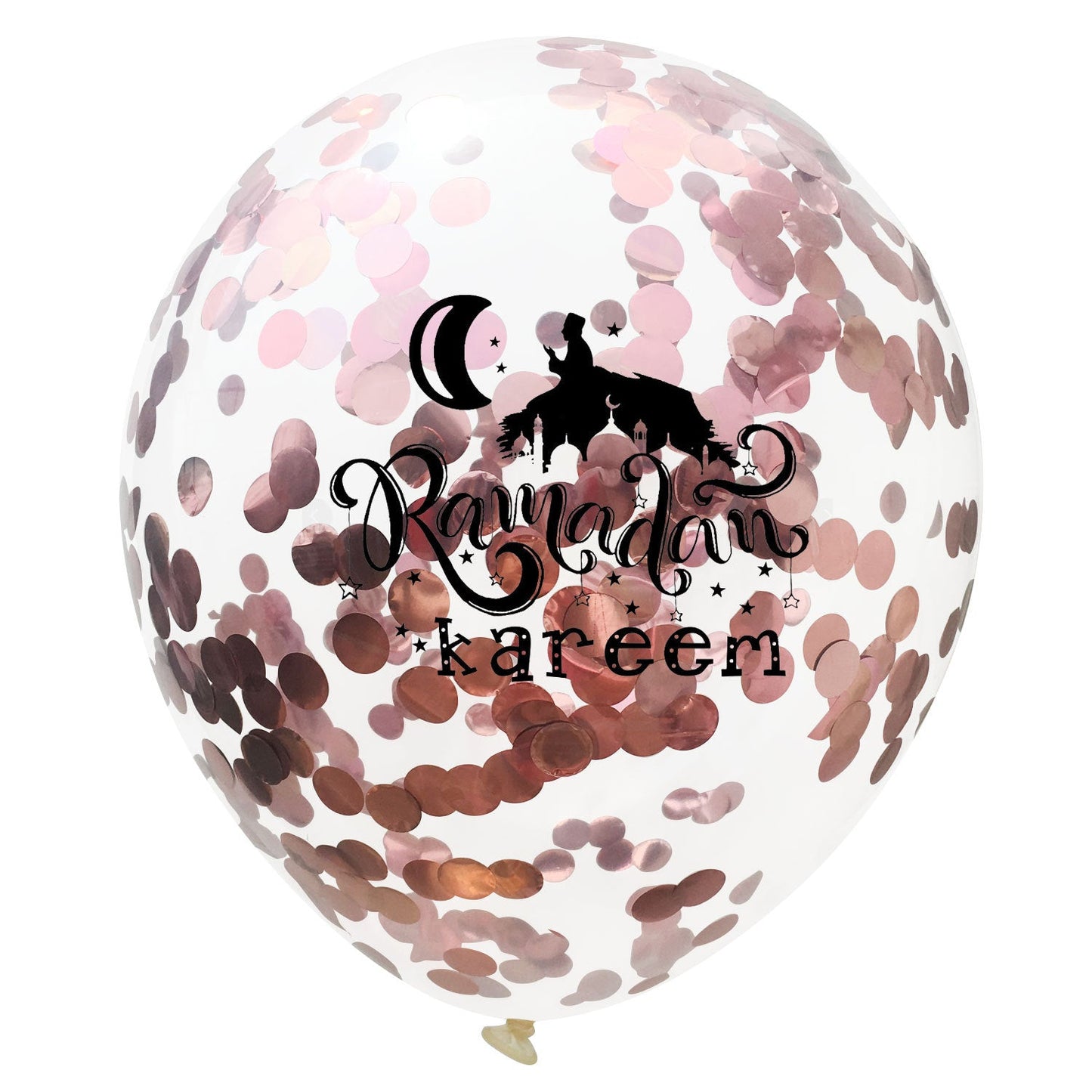 Moon Castle Party Celebrates Latex Balloon Transparent Paper Shard Glitter Balloon Set - Korvel