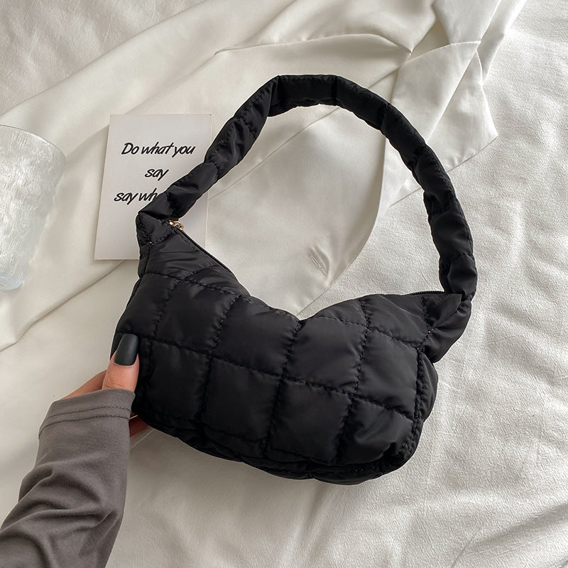 Trendy Pleated Cloud-Shaped Shoulder Bag for Women