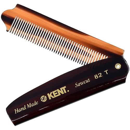 Peigne large fait main Kent 92T pour cheveux bouclés