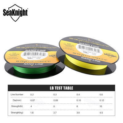 SeaKnight NANO 100M 300M 4 Strands Braided Fishing Lines Multifilament PE Fishing Line 4LB 6LB 8LB 10LB  Diameter 0.07-0.12mm - Korvel