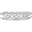 Conjunto de Pulseras Ajustables de Bolo con Acento de Diamante en Plata de Ley de 3 Piezas