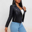 Premium Black Leather Bomber Jacket