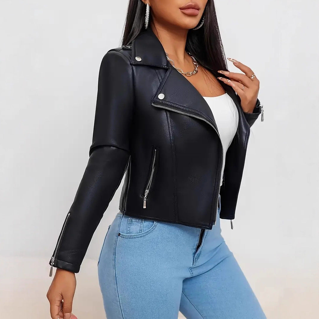 Premium Black Leather Bomber Jacket