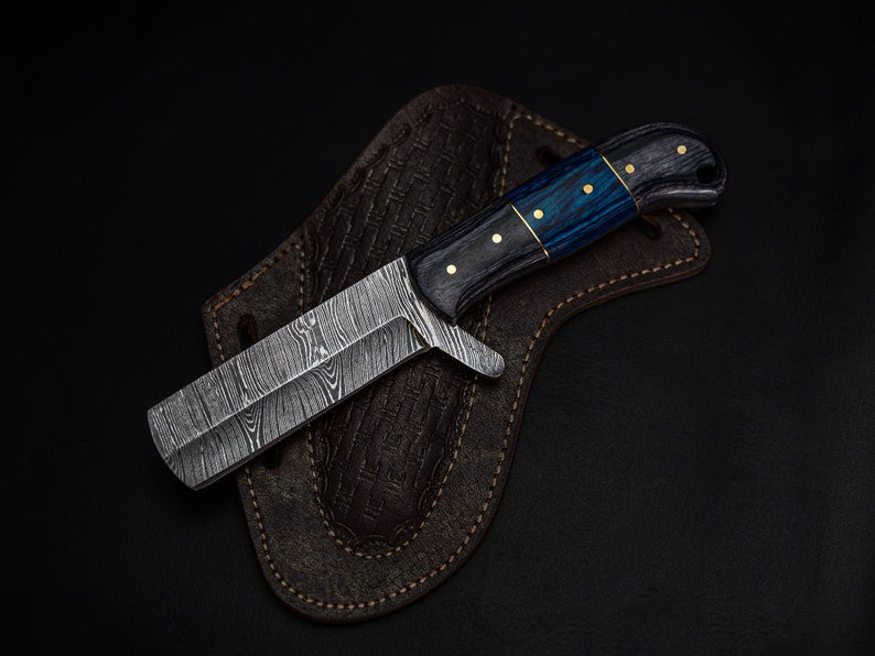 Handcrafted Damascus Bull Cutter Knife – 256-Layer Precision Blade - Korvel