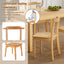 TOPMAX 65 "5-piece set with wheels, expandable dining table set, 17.7" pull-out side table and small dining chairs, natural - Korvel