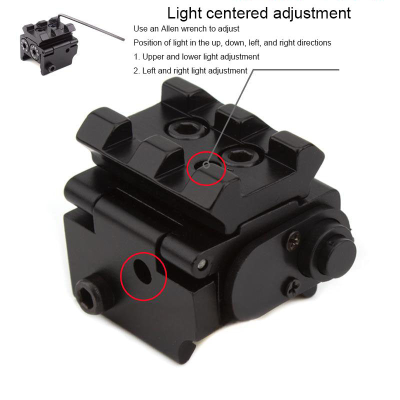 Visée laser rouge mini compacte pour rails de 20 mm