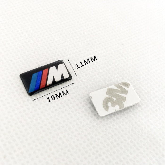 Suitable for BMW steering wheel decoration sticker 3 series 5 series 7 series BMW X1X3X5X6 key hub M car sticker - Korvel
