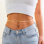 Elegant Double Layered Waist Chain with Geometric Sequins