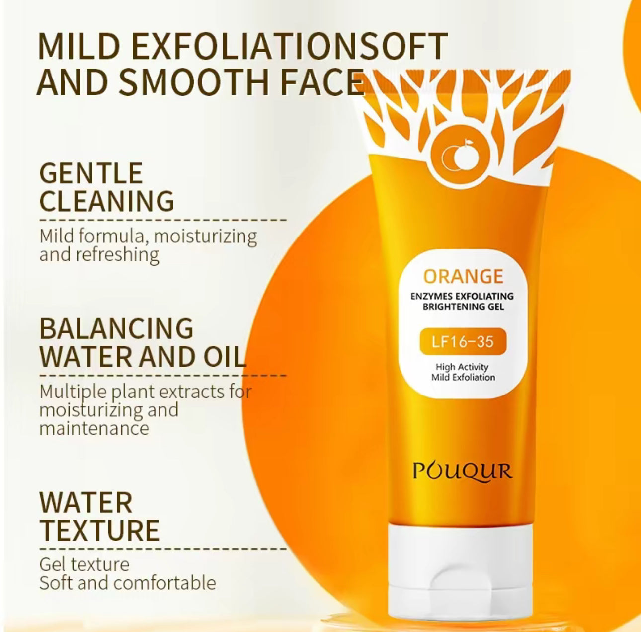 Exfoliant Pur Orange - Gel Doux pour la Peau