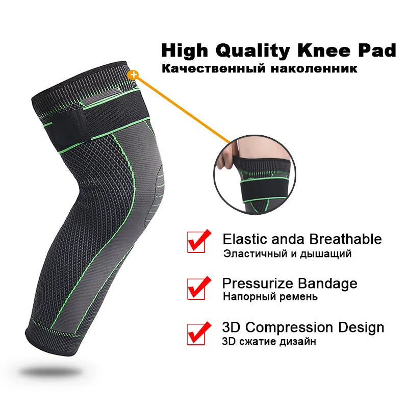 Knitted Strap Compression Exercise Extended Knee Protector for Men and Women Warm Knee Protector - Korvel