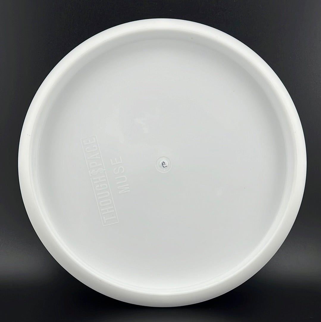 Nerve Muse - UV Reactive Disc Golf Putter - White with Mini TSA Stamp