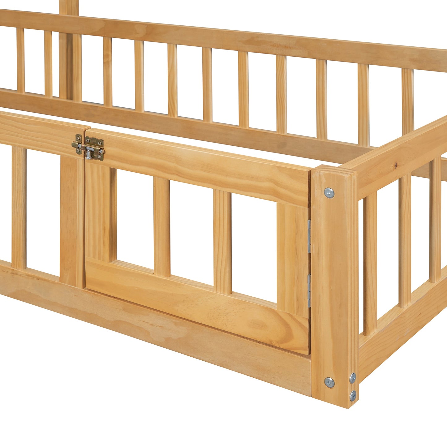 Cama Infantil de Madera de Tamaño Twin con Cabecera Desmontable
