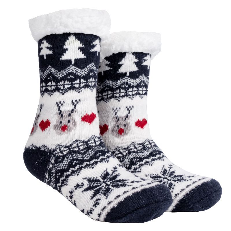 Chaussettes de Noël en peluche douces pour un confort hivernal