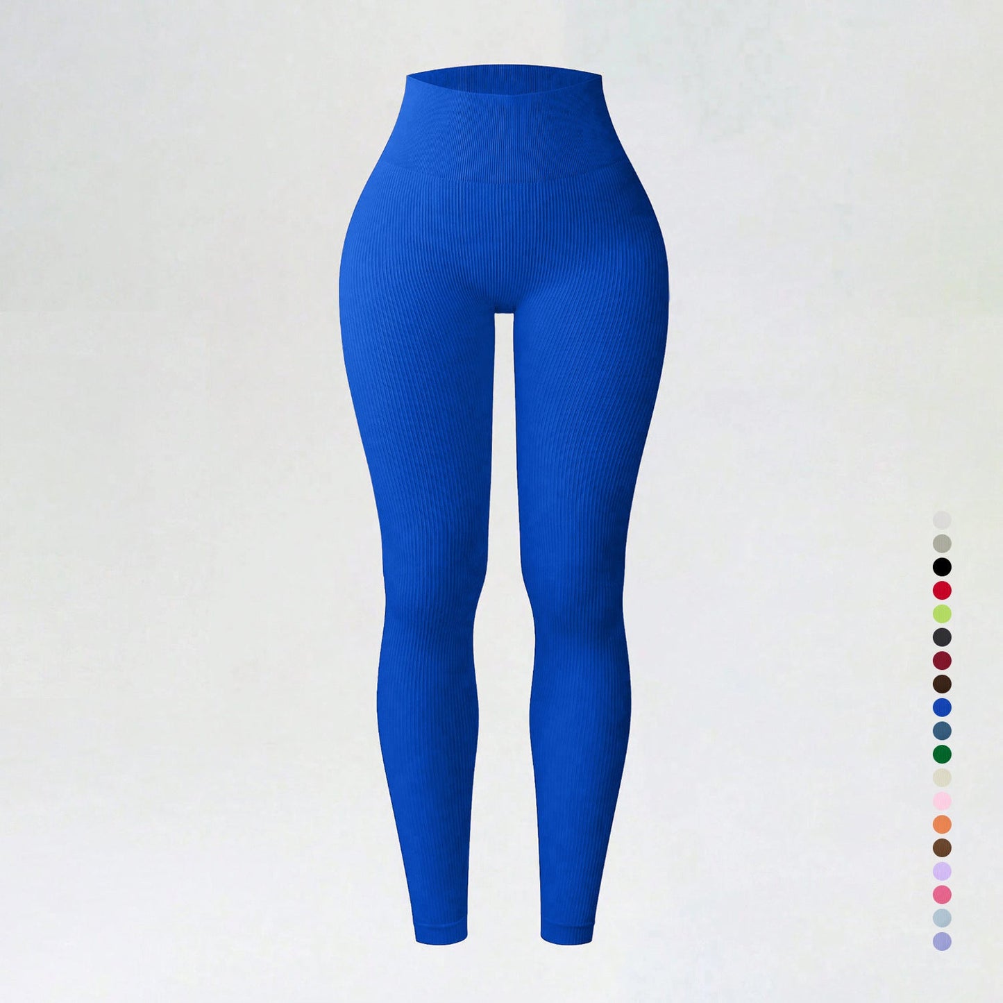 Threaded autumn and winter yoga pants seamless fitness pants high waisted sports yoga clothes leggings - Korvel