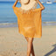 Openwork Flower V-Neck Short Sleeve Cover Up