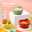 Children's Full Silicone Bowl Sucker Learning To Eat Training Meal Bowl Adsorption Baby Spoon Fork Meal Set Kindergarten Bowl Plate - Korvel