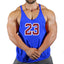 Sportswear vest men's round neck men's cotton vest loose shoulder sleeveless basketball suit - Korvel