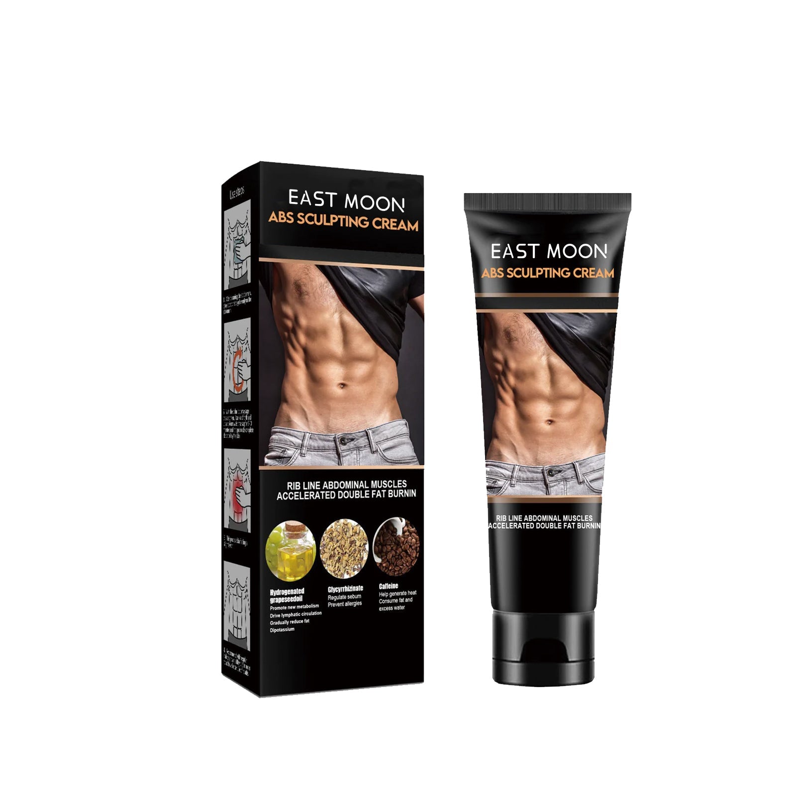 Abdominal Toning Cream, Toning And Strengthening Muscle Line Waistline Abs Firming And Shaping Massage Cream - Korvel