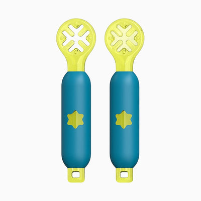Rice paste complementary food spoon hole shaped children's tableware wholesale mother and baby products silicone grinding gum - Korvel