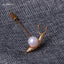 Broche en perles d'escargot fait main GLSEEVO pour femmes