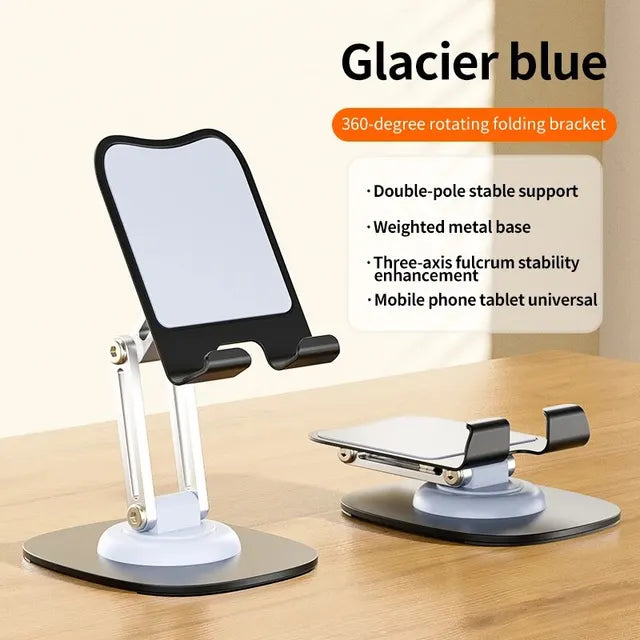 Multi-Function Folding Lift Mobile Phone Stand - 360° Rotating